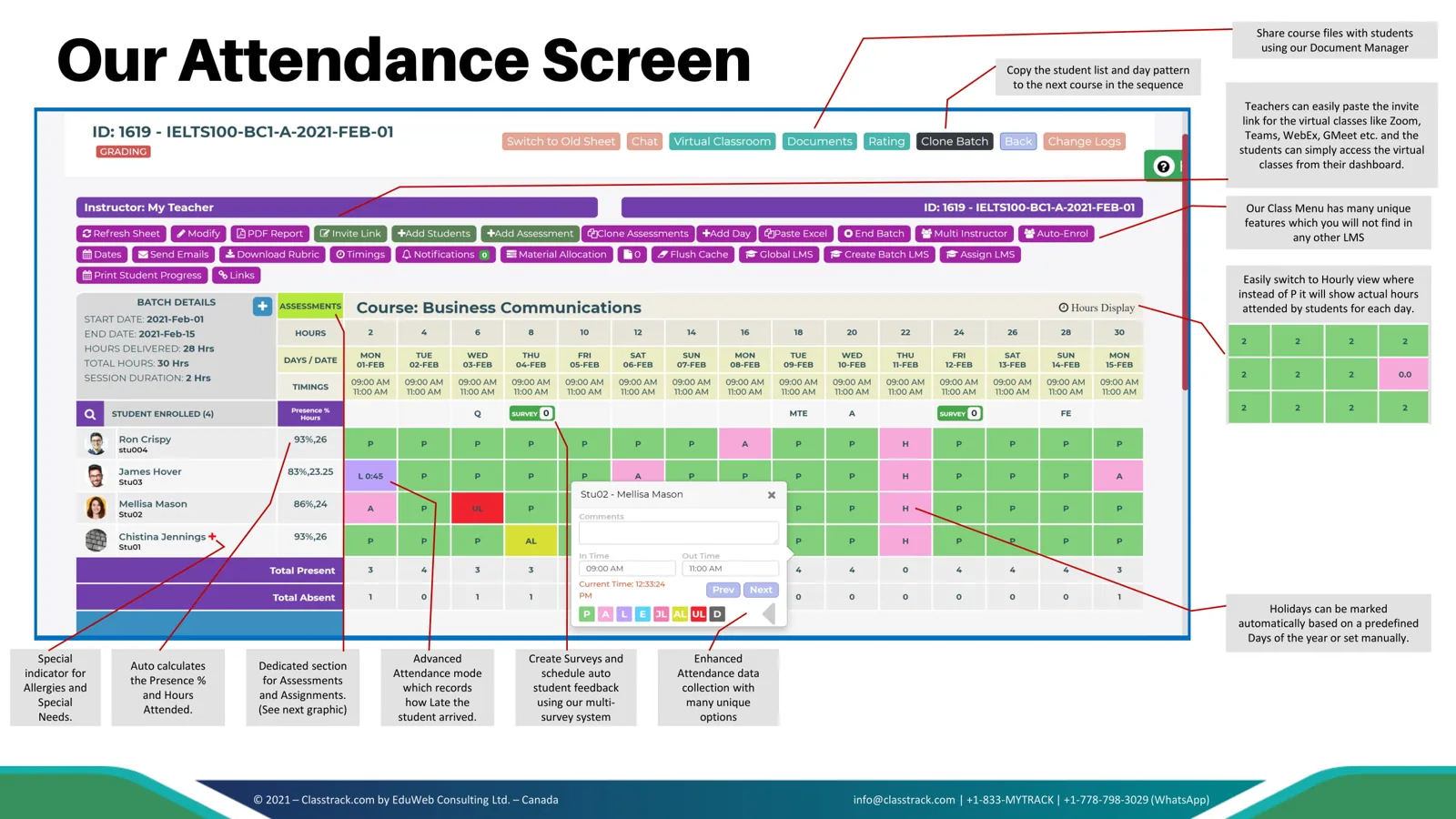 ClassTrack — Attendance