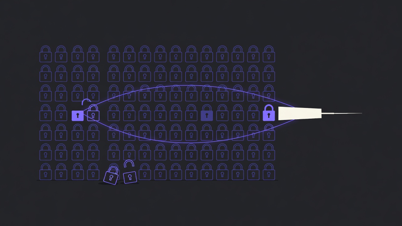 Abstract illustration accompanying The test that got out, and what it says about your locks