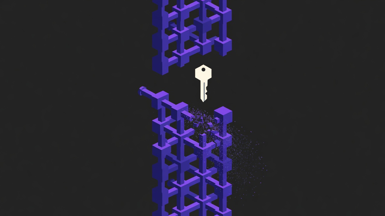 Abstract illustration accompanying The day a lab said its own model was too dangerous to build