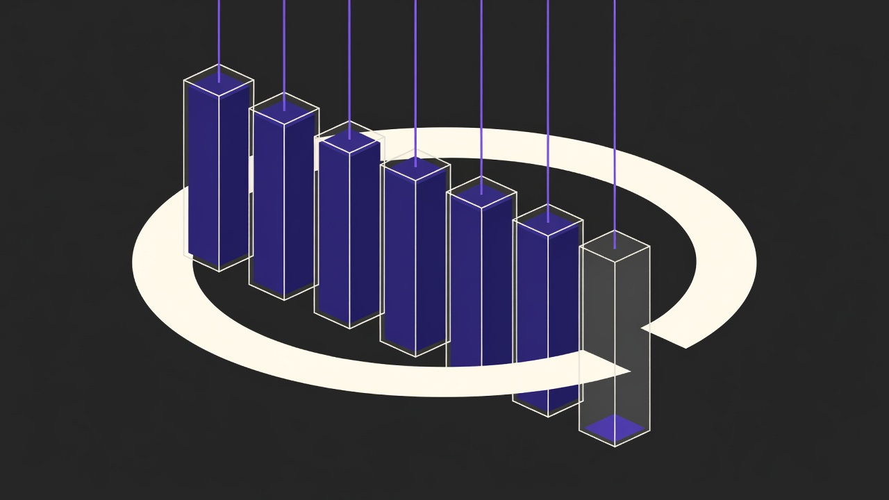 Abstract illustration accompanying The AI bill becomes a management problem