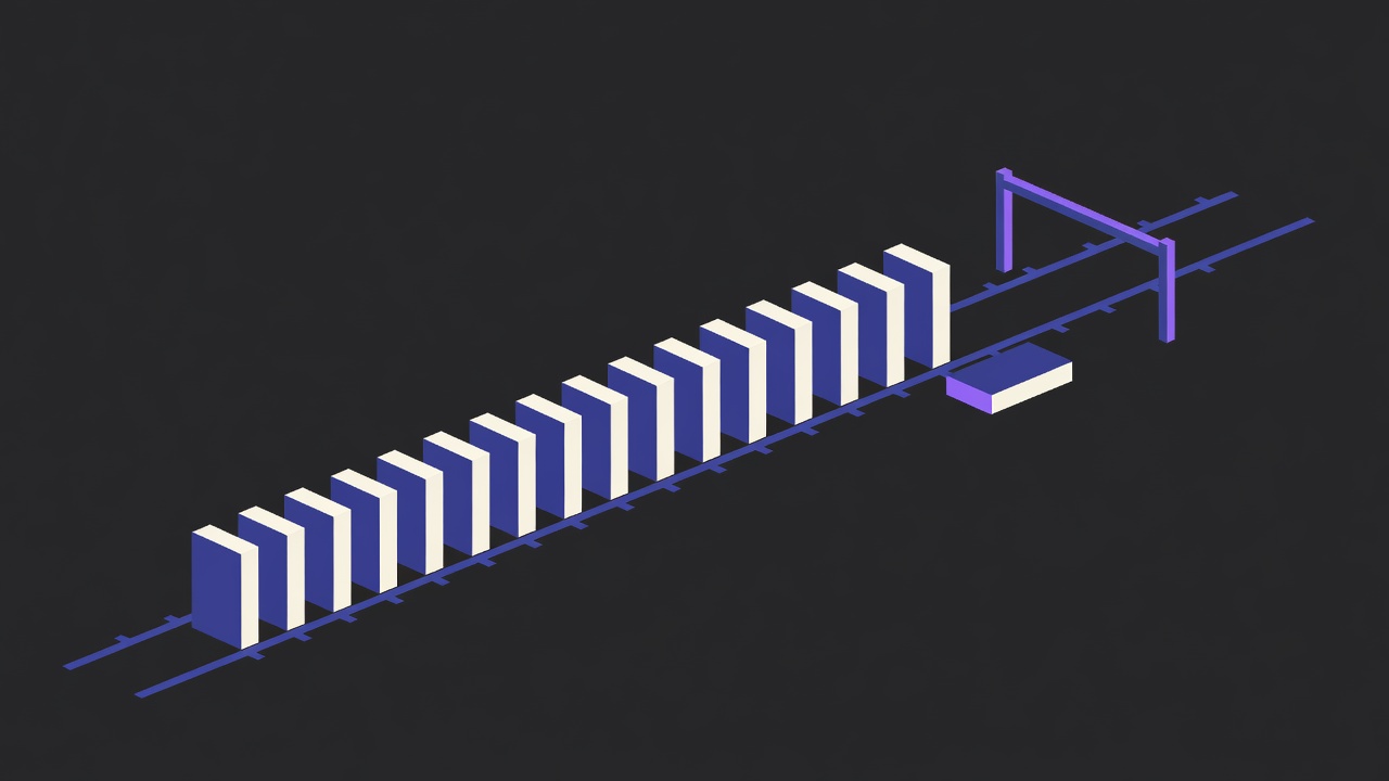 Abstract illustration accompanying The assistant just got permission to press send