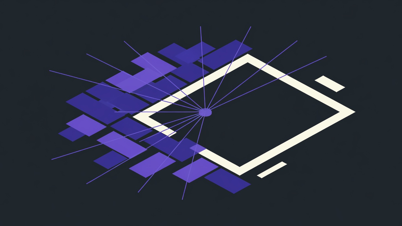 Abstract illustration accompanying One App To Run Your Back Office