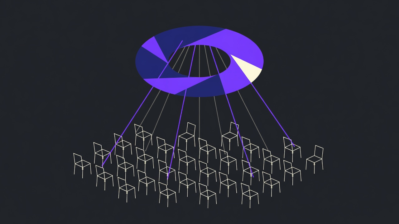 Abstract illustration accompanying Copilot moves in, and the bill is per seat