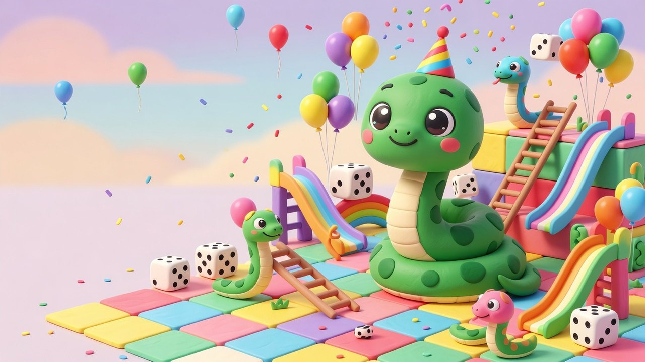 Noodle Party — Snakes & Ladders Family Game